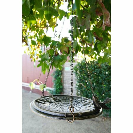 PERFECTPET Motif Hanging Birdbath - Antique Brass PE3000942